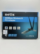 Netis WF2118 Wireless N 300Mbps PCI Adapter Gain Antennas Low Profile Bracket picture