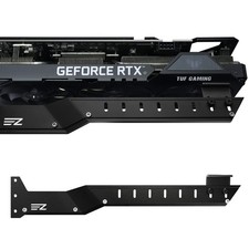 EZDIY-FAB GPU Holder Brace Black Aluminum Bent Design RTX 3090 3080 RX 6900 XT picture