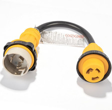 50 Amp to 30 Amp Marine Shore Power Adapter Cord, Marine 50A Plug SS2-50P to L5- picture