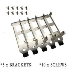 5pcs Generic Low Profile Brackets for Intel X520-DA2 X520-SR2 X520-LR2 X710-DA2 picture
