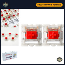72 Pcs Pre-Lubed Gateron Red Pro Switches 3pin RGB SMD Linear for Gaming Keyboar picture