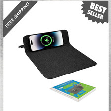 Wireless Charging Mouse Pad 15W, Office Desk Pad, Waterproof PU Leather, 2 in 1 picture