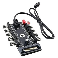 1PC PC Chassis Fan Hub CPU Cooling HUB Fan PWM SATA Controller Speed Controller picture