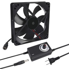 120mm x 25mm 110V 220V AC Powered Cooling Fan with Speed Controller picture