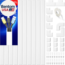 Cord Hider, 157In Wire Covers for Cords on Wall, Premium Cable Hider Cord Covers picture