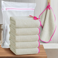 Waffle Wash Cloths 6 Pack, 100% Cotton, 16x16 in, Beige picture