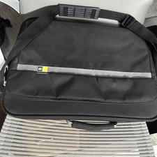 Case Logic 15 in Padded Laptop Shoulder/Messenger Bag Nylon Black/Gray Solid picture