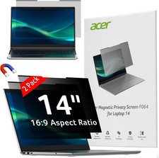 14 Inch 16:9 Laptop Privacy Screen 2-Pack by Acer, Magnetic & Removable Filter picture