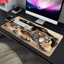 2D Flat 1pc Three Tigers Relaxing Pattern Pad for Desk, Gaming, Office Decor, picture
