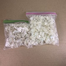 MASSIVE Lot of Various White Nylon Plastic Clamps Restoratio Project Small picture