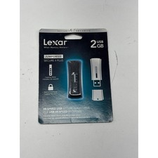 Lexar JumpDrive Secure II Plus 2GB USB Flash Drive Black LJDSEP2GBASBNA New picture