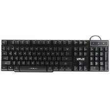 NEW LVLUP LU734 PRO RGB Gaming Keyboard USB Wired Mechanical Feel Black picture
