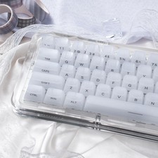 119 Keys White Jade MDA Profile PBT Keycaps Set for Mechanical Keyboard picture