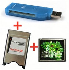 4.0GB CNC CF Compact Flash card+CF-PCMCIA Adapter+SSK USB2.0 Card reader FANUC picture