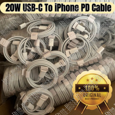 Wholesale Lot USB C Fast Charger Cable 20W PD Type C Cord For iPhone 14 13 12 11 picture