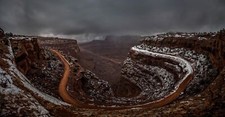 Landscape utah canyon usa nature hairpin Custom Gaming Mat Desk picture
