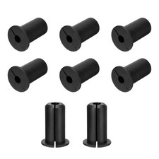 8Pcs Wall Grommets for Cables 3/4 Inch Cable with 7mm Hole Silicone Black picture