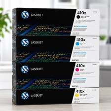 Genuine HP 410X High Yield Original LaserJet Toner Set 4-Pack CMYK CF410X CF411X picture