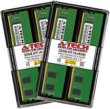 A-Tech 32GB 4x 8GB 1Rx8 PC4-23400R RDIMM DDR4 2933 MHz ECC REG Server Memory RAM picture