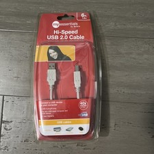 Belkin My Essentials Hi Speed USB 2.0 Printer Cable 6 Foot New In Sealed Package picture