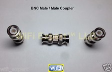 1 BNC male to BNC male Barrell In Series RF Cable Adapter Connector USA picture