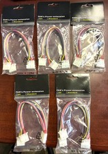 Lot of 5 - FAN's Power Extension (UV) 4-Pin StarTech FAN4EXT12 FREE S&H picture