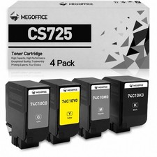 CS725 Toner Cartridge 74C10Y0  Yellow Only – No Cyan, Magenta, or Black Included picture