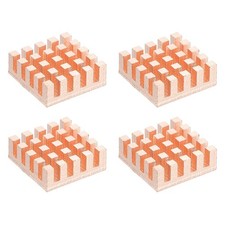 4 Pcs Copper Heatsink 17x17x6mm, Heat Sink Cooler Radiator for picture