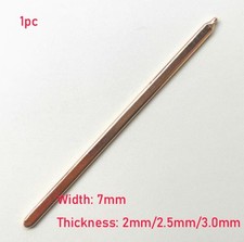 1*Copper Flat Heat Pipe for Cooling Laptop CPU/GPU Heatsink 40-400mm L Width 7mm picture