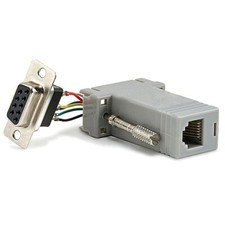 DB9 9 Pin Female to RJ12 Modular Adapter Serial Extender Connector Adaptor picture