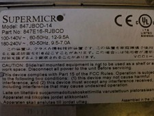 Supermicro 45 Bay JBOD P/N 847E16-RJBOD --- PSUs + Caddies + Rails Included picture