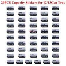 20x For DELL KG1CH F238F 8FKXC 12/13Gen Hdd Tray Caddy Adhesive Stickers Labels picture