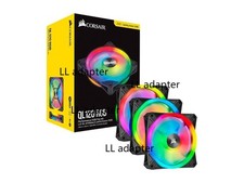 CORSAIR QL120 RGB Triple Fan Kit w/ Controller 120mm RGB Gaming Fans picture