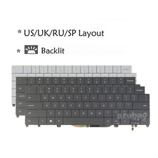 US UK Spanish Russian Keyboard for DELL XPS 13 Plus 9320 9340 9345 9350 Backlit picture