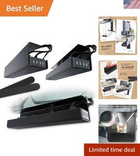 No-Screw Under Desk Cable Management Tray - Self-Adhesive Installation, Cord ... picture
