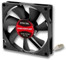 Evercool 80mm x 15mm EC8015HH12BP Computer Case Ball Bearing Fan 4-Pin PWM picture
