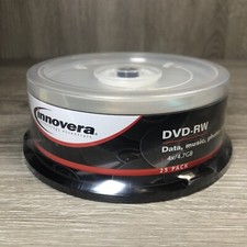 Innovera DVD-RW Discs 4.7GB/4x. 25 Pack IVR-46848 For Data, Music, Photos & More picture
