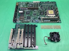 95155-1 V55LA MB Socket 7 Motherboard + IBM 6x86 P150+ CPU + RAM - UNTESTED picture