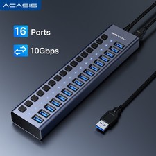 ACASIS 16 Port USB 3.1 Hub Single Switch 12V7.5A 90W Power Adapter for PC Laptop picture
