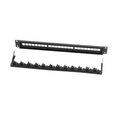24/48 Port 19 inch Blank Keystone Patch Panel With Blank Keystone Jack Inserts picture