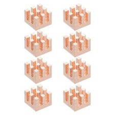 8 Pcs Copper Heatsink 8x8x6mm, Heat Sink Cooler Radiator for Raspberry Pi picture