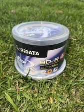 50 Pk Ridata Ritek White Inkjet Hub Printable 4x Blu-Ray BD-R Blank Media 25GB picture