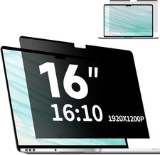 Removable Matte Anti-Glare Magnetic Privacy Screen for 16