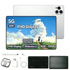 10.1 Inch Portable Android 14 8‑Core Tablet 16GB 256GB ROM TF Card Expandable picture