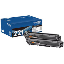 Brother TN-221 Black Standard Yield Toner Cartridge, 2/Pack (TN2212PK) picture