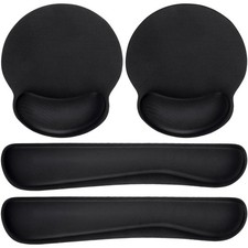 8 PCS Memory Foam Gel Ergonomic Keyboard & Mouse Wrist Rest Pads Set picture