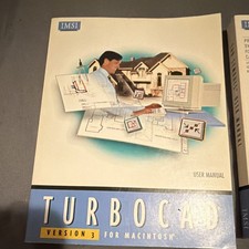 IMSI TurboCAD Version 3 Macintosh 2D/3D Software, User Manual, Floppy Disks, CD picture