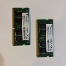 ADATA 32GB ( 2x16GB) DDR4-2400MHz SODIMM Laptop Memory kit AD4S2400316G17-BHYA picture