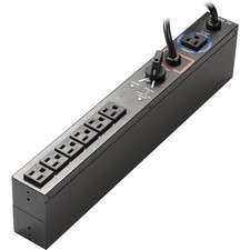 Eaton Basic Rack 6-Outlet 2-Input PDU HotSwap 1U 110-125V 16A EHBPL2000RPDU1U picture