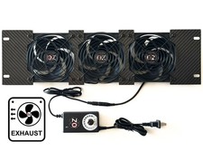 3U Rackmount Cooling Exhaust Fan Panel Quiet High-Airflow 19